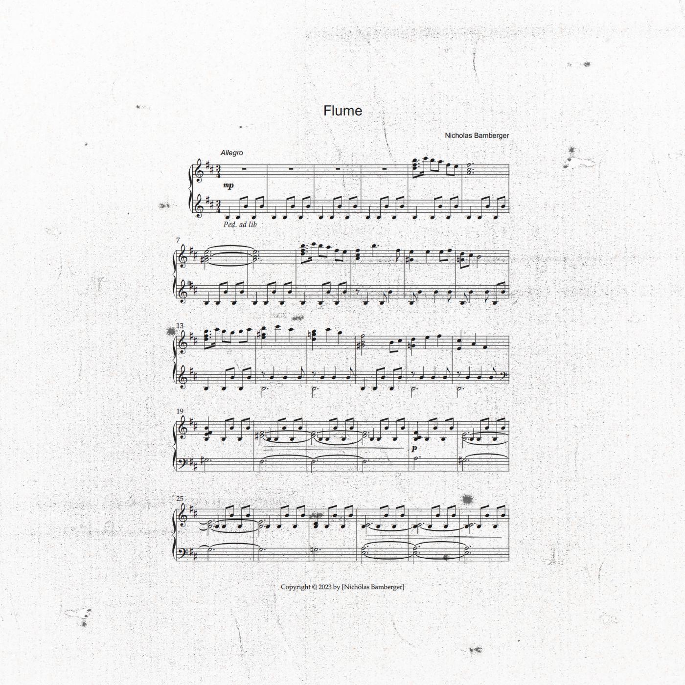 Flume - Sheet Music