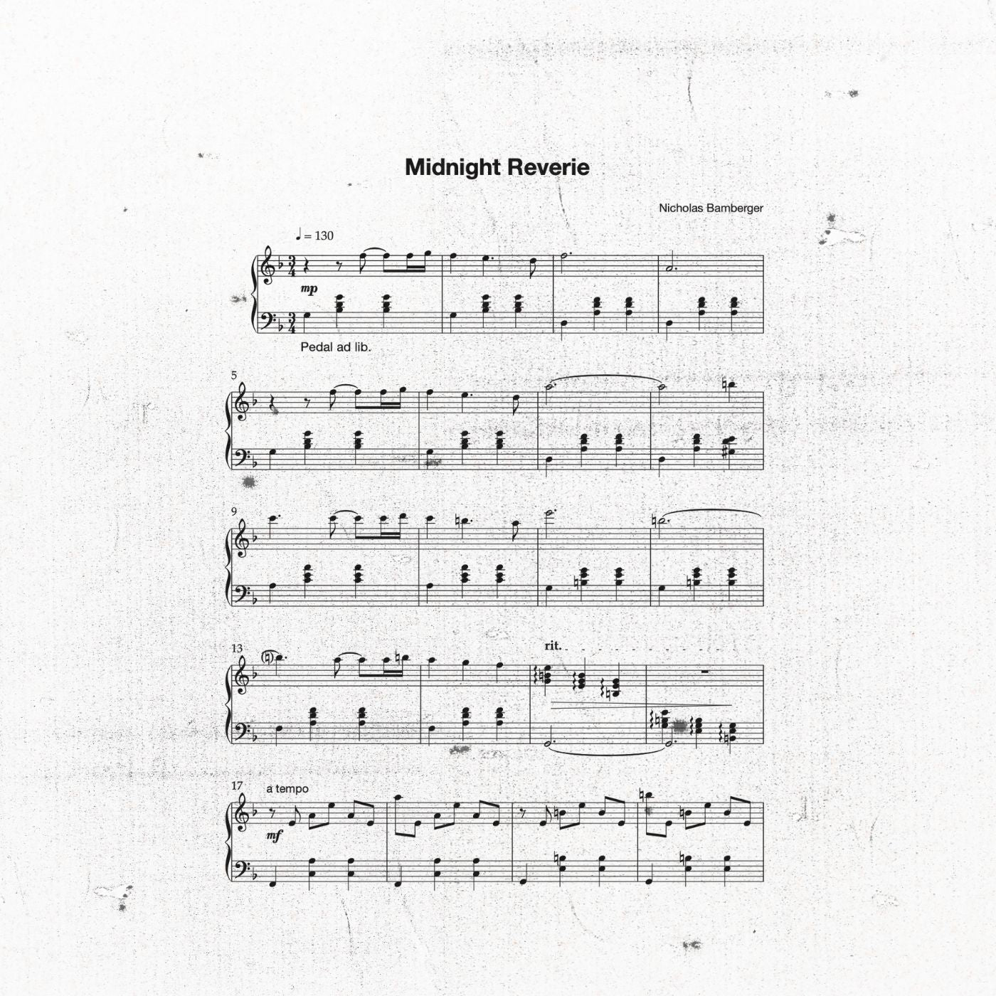 Midnight Reverie - Sheet Music